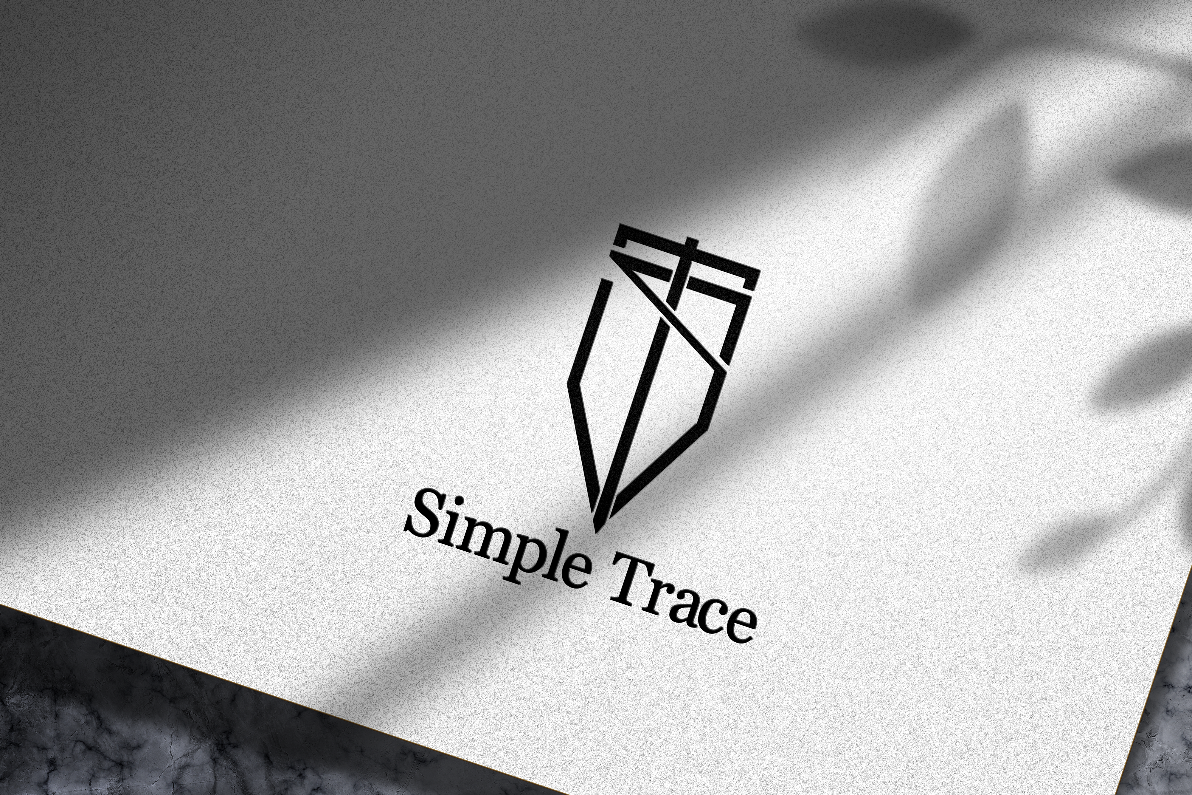 paper logo mockup